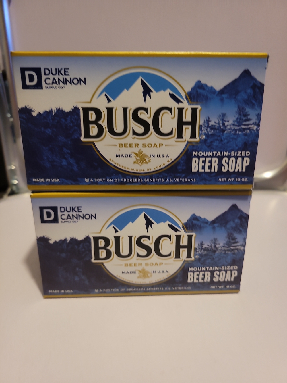 Busch Mountain-Sized Beer Soap for Men Grooming - Blue